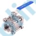 Q11F3PC Three Piece 3PC Ball Valve with Female Thread Connector