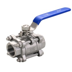 Q11F3PC Three Piece 3PC Ball Valve with Female Thread Connector