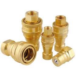 ISO7241-B KZD Brass Hydraulic Quick Release Couplings