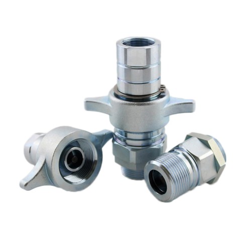Faster CVE Wing Nut Screw To Connect Thread Locked Hydraulic Quick Release Coupling