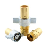 Faster CVE Flat Face Valve Type Wing Nut Screw To Connect Thread Locked Hydraulic Quick Release Coupling