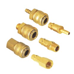 European German Ludecke Type Brass or Steel Air Quick Coupling Pneumatic Quick Coupler