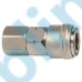 Nitto Type Pneumatic Quick Release Coupler Nickel Plated Steel Single Hand