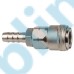 Nitto Type Pneumatic Quick Release Coupler Nickel Plated Steel Single Hand