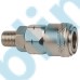 Nitto Type Pneumatic Quick Release Coupler Nickel Plated Steel Single Hand