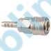 Single Hand Nitto Type Pneumatic Quick Release Coupler Nickel Plated Steel