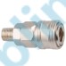 Single Hand Nitto Type Pneumatic Quick Release Coupler Nickel Plated Steel