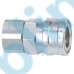 Large Flow Pneumatic Quick Release Coupling Chrome Plated Steel