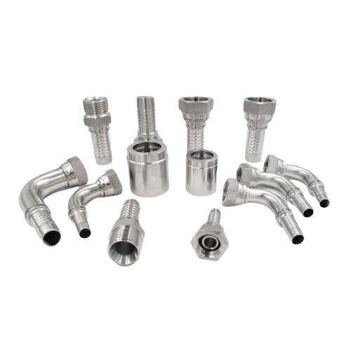 Two Piece Hydraulic Hose Fittings For Braided Hose