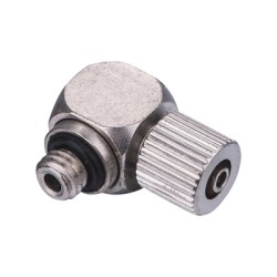 TL Metric Tube to Metric BSPP G Thread Mini Locknut Male 90° Elbow