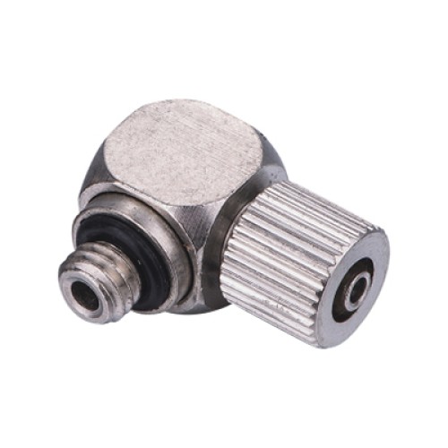 TL Metric Tube to Metric BSPP G Thread Mini Locknut Male 90° Elbow