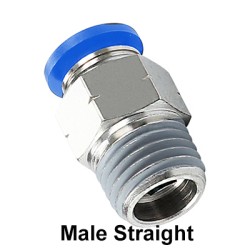 PC-N Inch Tube to NPT Thread Male Straight One-touch Fittings
