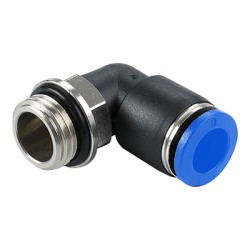 NPL-G Metric Tube to BSPP G Thread Short L Type Male Elbow One-touch Fittings