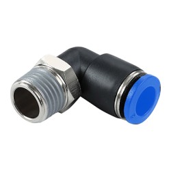 NPL-R Metric Tube to Metric BSPT PT Thread Short L Type Male Elbow One-touch Fittings