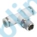 PT-R Metric Tube to Metric BSPT PT Thread Male Branch Tee One-touch Fittings