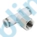PTF-R Metric Tube to Metric BSPT PT Thread Female Branch Tee One-touch Fittings