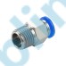 PC-R Metric Tube to Metric BSPT PT Thread Male Straight One-touch Fittings