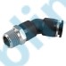 PL135-R Metric Tube to Metric BSPT PT Thread 135° Male Elbow One-touch Fittings