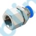 PMF-G Metric Tube to BSPP G Thread Bulkhead Female Straight One-touch Fittings
