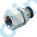 PMF-R Metric Tube to Metric BSPT PT Thread Bulkhead Female Straight One-touch Fittings
