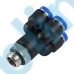 PXT-G Metric Tube BSPP G Thread Male Double Y Five Way One-touch Fittings
