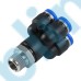 PXT-R Metric Tube BSPT PT Thread Male Double Y Five Way One-touch Fittings