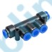 PK Metric Tube Inch Tube Triple Branch Five Way Union One-touch Fittings