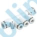 PKG Metric Tube Inch Tube Reducer Triple Branch Five Way Union One-touch Fittings