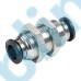 PM Metric Tube Inch Tube to Metric Thread Bulkhead Male Union Straight One-touch Fittings