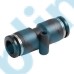 PUC Metric Tube Inch Tube Union Straight With Mounting Hole One-touch Fittings