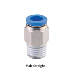 PC Metric Tube Inch Tube to Metric BSPT PT NPT Thread Male Straight One-touch Fittings