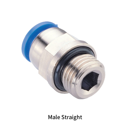 PC-M Metric Tube to Metric Thread Male Straight One-touch Fittings