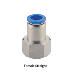 PCF Metric Tube Inch Tube to Metric BSPT PT NPT Thread Female Straight One-touch Fittings