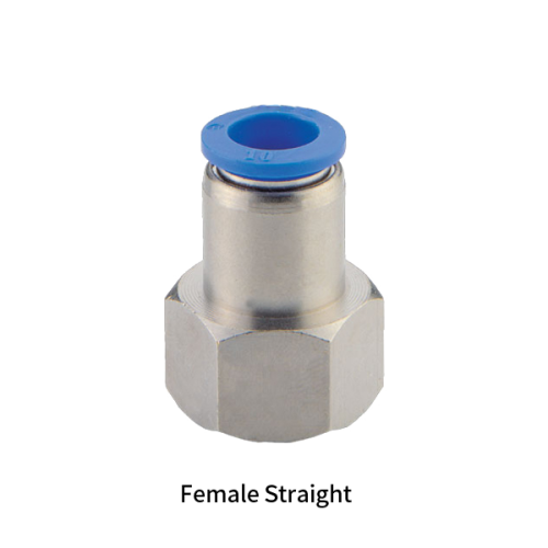 PCF-R Metric Tube to Metric BSPT PT Thread Female Straight One-touch Fittings