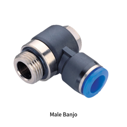 PH-G Metric Tube to BSPP G Thread Male Swivel or Rotary One-touch Fittings