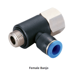 PHF-G Metric Tube to BSPP G Thread Male to Female Swivel or Rotary One-touch Fittings