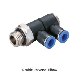 PHW-G Metric Tube to BSPP G Thread Male F Type 3 Way Swivel One-touch Fittings