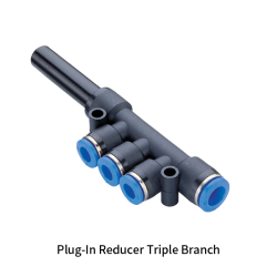 PKJ Metric Tube Equal or Reducer Triple Branch Plug-in Five Way One-touch Fittings