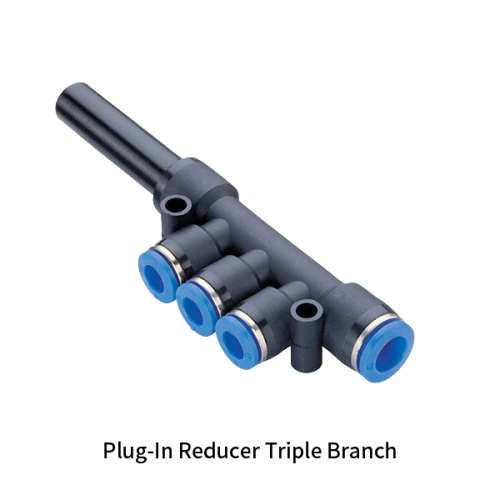 PKJ Metric Tube Equal or Reducer Triple Branch Plug-in Five Way One-touch Fittings