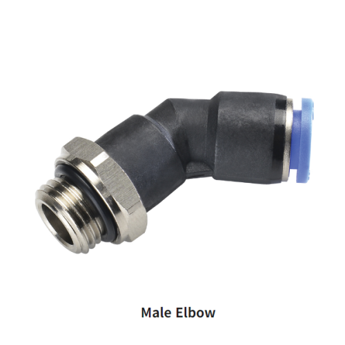 PL135-G Metric Tube to BSPP G Thread 135° Male Elbow One-touch Fittings