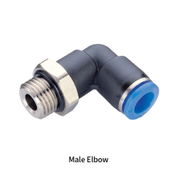 PL-G Metric Tube to BSPP G Thread L Type Male Elbow One-touch Fittings
