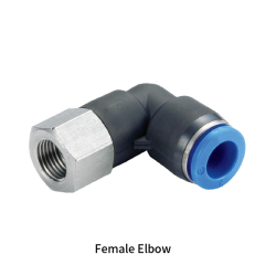 PLF-R Metric Tube to Metric BSPT PT Thread L Type Female Elbow One-touch Fittings