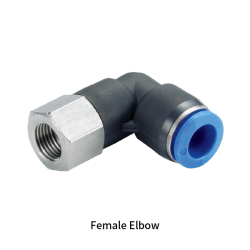 PLF-G Metric Tube to BSPP G Thread L Type Female Elbow One-touch Fittings