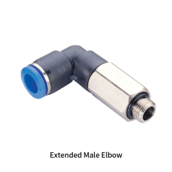 PLL-G Metric Tube to BSPP G Thread Extra Long L Type Male Elbow One-touch Fittings