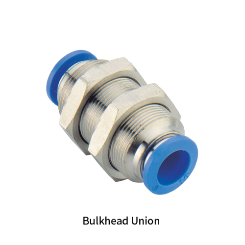 PM Metric Tube Inch Tube to Metric Thread Bulkhead Male Union Straight One-touch Fittings