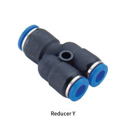 PW Metric Tube Inch Tube Reducer Y Type Union One-touch Fittings