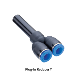 PWJ Metric Tube Inch Tube Reducer Plug-in Triple Way One-touch Fittings