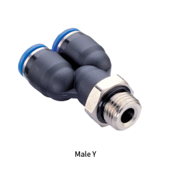 PWT-G Metric Tube to BSPP G Thread Male Y Type One-touch Fittings