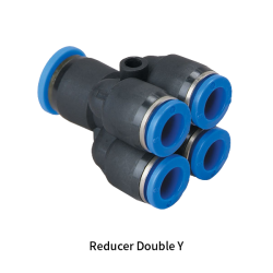 PRG Metric Tube Equal or Reducer Double Y Type Five Way Union One-touch Fittings