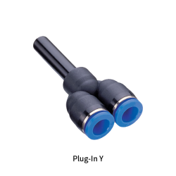 PYJ Metric Tube Inch Tube Y Type Plug-in Triple Way One-touch Fittings